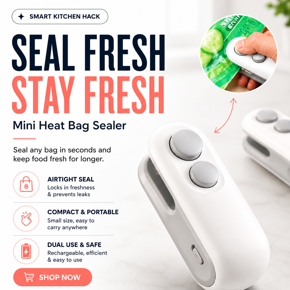 Portable Mini Sealer and Cutter